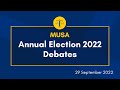 Clubs  societies heads  musa 2022 annual elections debates