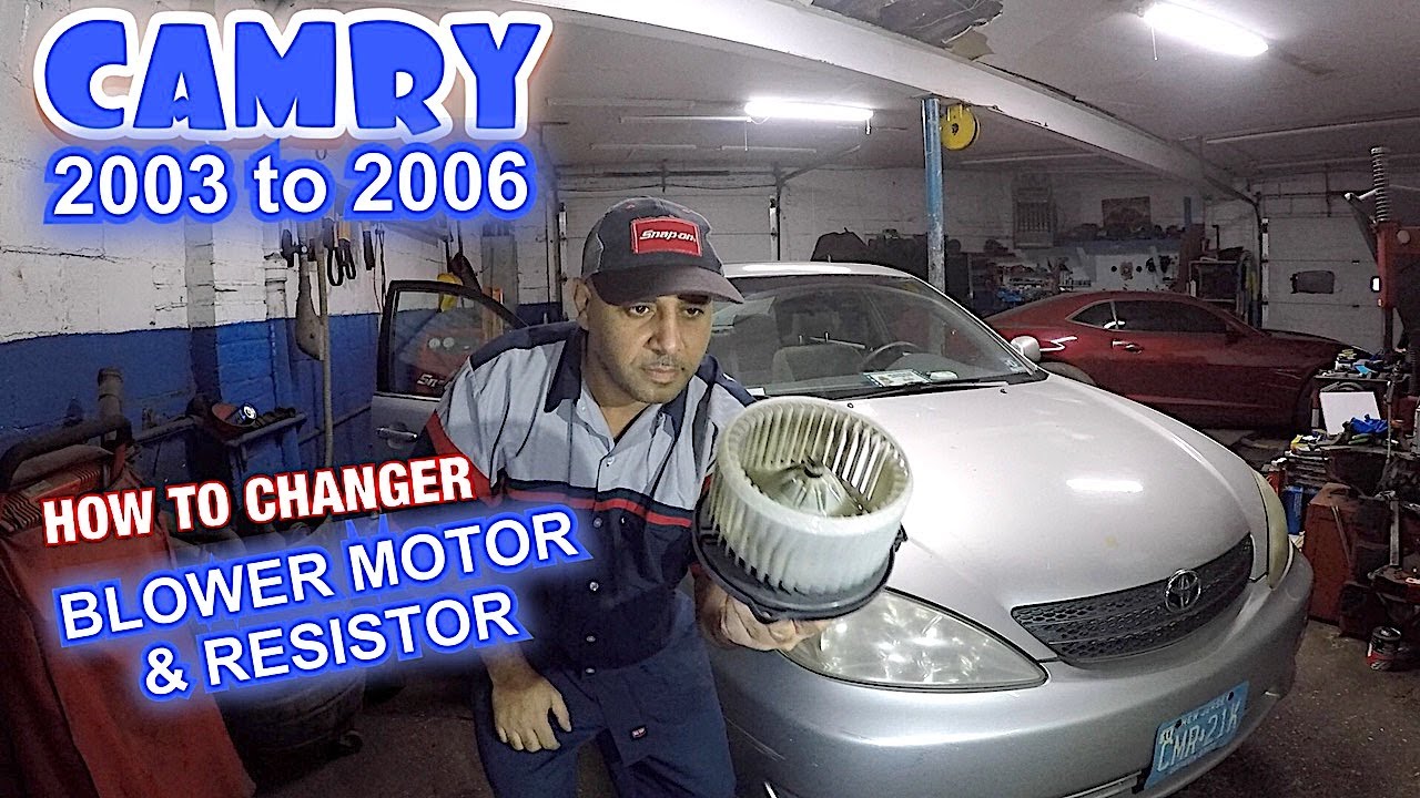 How to replace Blower motor or resistor on 2003 to 2006 Toyota Camry