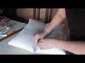 How to Cut a Feather Cushion/Pillow - Professional Tips and Tutorial for all Levels