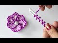 It&#39;s so Beautiful. Super Hand Embroidery Flower design idea.Easy Hand Embroidery Flower design trick