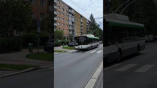 PILSEN | City trolleybus 🚎 on Skupova street - 4K #trolleybus Resimi