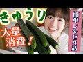 【きゅうりを大量消費】超簡単おいしいレシピで４品たくさん作る！【料理音フェチASMR】