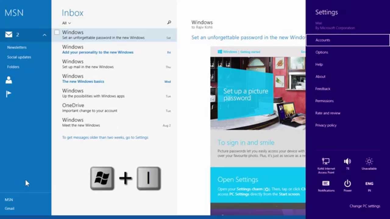 windows 8.1 change default email app