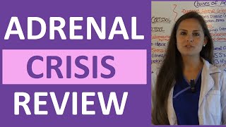 Adrenal Crisis Nursing | Addisonian (Addison) Crisis Endocrine NCLEX Review