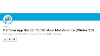 Platform App Builder Certification Maintenance (Winter '23) by KK Digital Team 1,359 views 1 year ago 8 minutes, 5 seconds