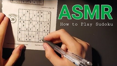 ASMR Teaching You Sudoku 🔢 (Whispered)