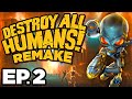 ☢️ 🐮 ☢️ RADIOACTIVE COWS, MIND CONTROL!!! - Destroy All Humans! Remake Ep.2 (Gameplay / Let's Play)