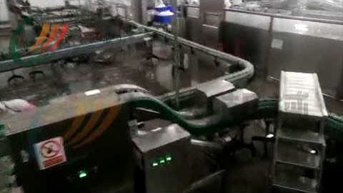 video of glass bottle de palletizer from coco on July 14th 2017