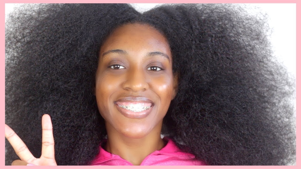 EASY NO HEAT BLOWOUT on Natural Hair - YouTube