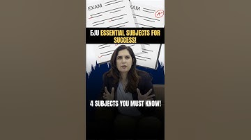 EJU exam: Subjects You Should Focus On | #ejuexam #ejusubjects