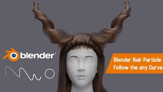 Blender - How to Make Hair Particles Follow any Curve | No Plugins