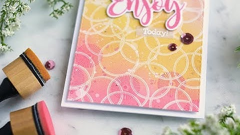 Emboss Resist Ink Blended Background Technique