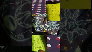 drawing a constellation lunatone and solrock  #pokemon #pokemonart
