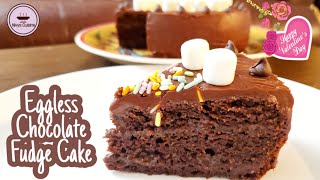 Valentine's day special Chocolate Fudge Cake | Eggless Chocolate fudge cake | Chocolate Truffle cake