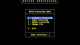 FilePro - Chapter 5 - Define Processing  Input, Capture Responses