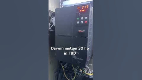 Darwin motion 30hp in FBD , #Darwinmotion , #Fbdmachine , #automation , #acdrive