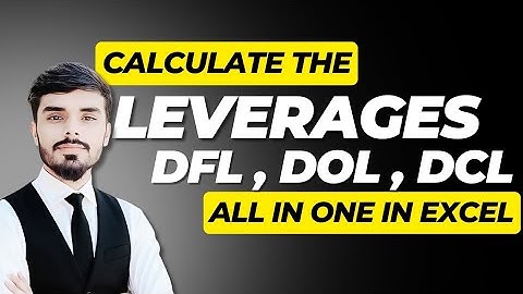Leverages in Finance Explained with Excel | DOL, DFL, DCL Calculation Tutorial | What is leverages ?