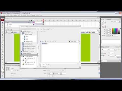 FLASH CS3 - Beginner Level 2 - Actions