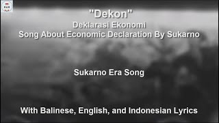 Video thumbnail of "Lagu Deklarasi Ekonomi - With Lyrics"