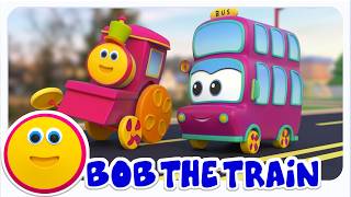 🚌🎶 Les Roues du Bus Tournent Sans Fin | Comptine Classique pour Enfants | Bob The Train