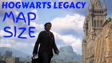 HOW BIG IS THE MAP in Hogwarts Legacy? Walk Across the Map