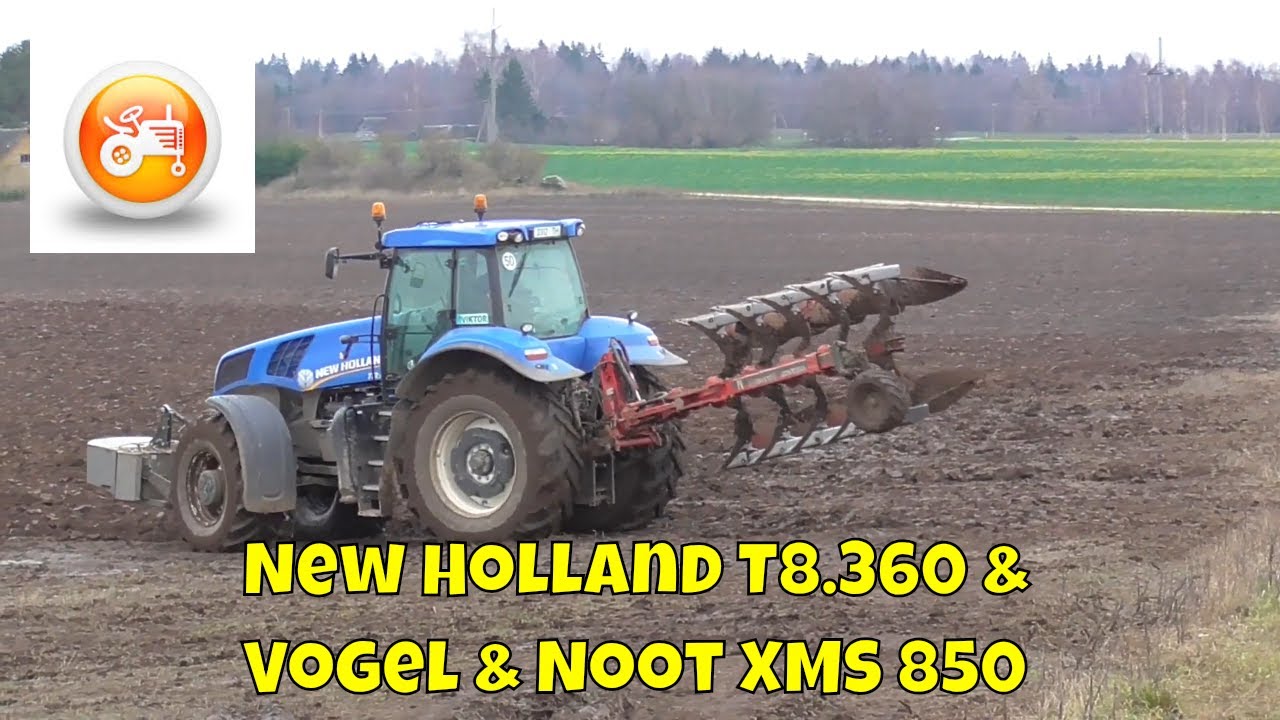 Ploughing 2018 | Vogel & Noot c-plus XMS 850 ST plough & New Holland T8.360