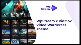 Go Live on your website with the VIDMOV theme x WpStream