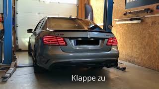 Underground Exhaust Mercedes W212 E63 AMG Stage 3 Sound - Klappenauspuff