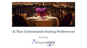 ReserveVoice AI: Natural Request Handling for Patio & Scenic Seating