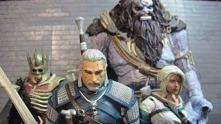 Mcfarlane toys The Witcher wild hunt Geralt of Rivia, elder blood Ciri, Eredin and Ice Giant