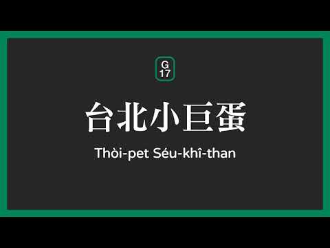 G17 台北小巨蛋 Taipei Arena Station | 臺北報站名