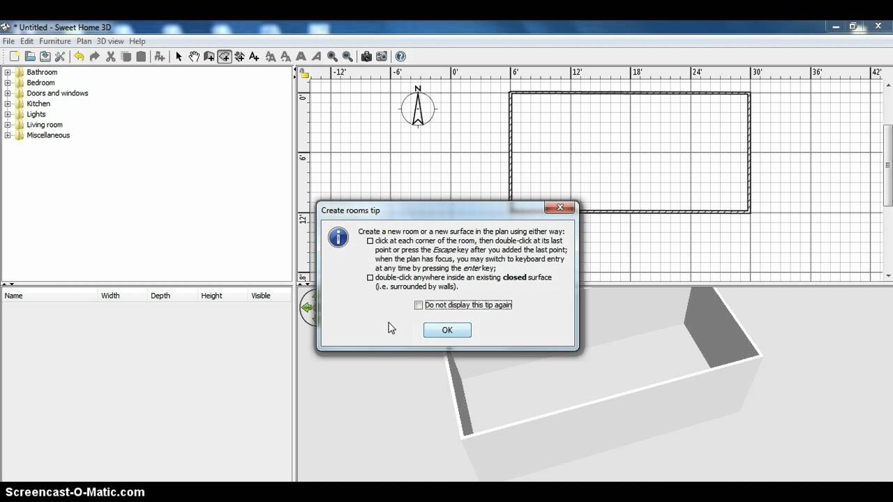 Screencast part 1 sweet Home  3D  software training  YouTube