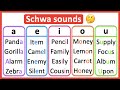 Schwa sounds 🤔 | AEIOU | Phonics lesson | Learn with examples