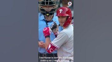 🔥 TREA TURNER is now the 3rd Phillie EVER to hit 2 HRs in 1 Inning 🔥