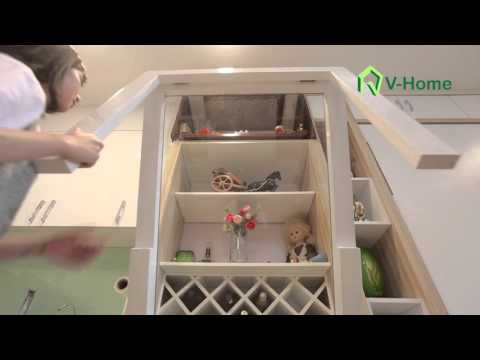 Video Bàn ăn thông minh kết hợp tủ rượu V-Home - youtube