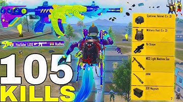 105 KILLS!😍 NEW BEST LOOT GAMEPLAY with BEST OUTFIT 🔥SAMSUNG,A7,A8,J4,J5,J6,J7,J2,J3,XS,A3,A4,A5