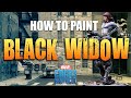 How to Paint Black Widow from Marvel: Crisis Protocol