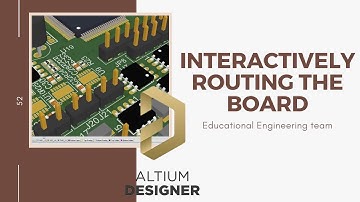 Interactively routing the board