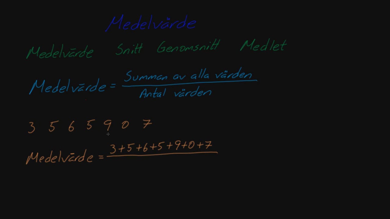 Medelålder räkna ut