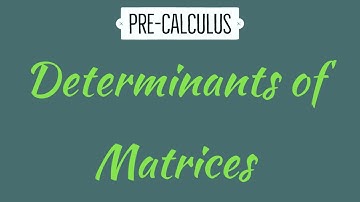 8.4 Determinants of Matrices