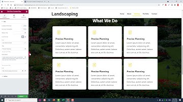 How to design Landscaping Company Website with Elementor [Part 6]