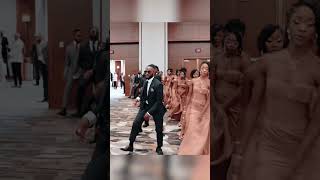 Bridamaids and groomsmen didn’t hold back🔥 congolese wedding
