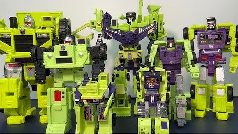 Transformers studio series 86 constructicons comparsion with G1 & combiner wars figures robot modes