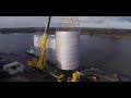 Drone footage  6 x 1000 m3 storage tanks  gpi tanks