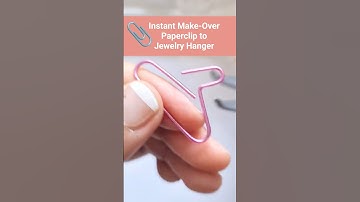 Quick and Easy DIY Paperclip mini Jewelry Hanger craft