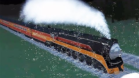 Train Sim - Japan using Southern Pacific 4449 at Rainy Night - Simulasi Kereta Api