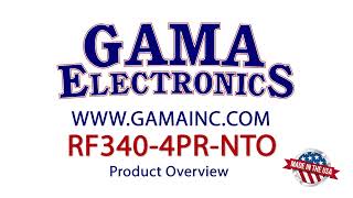 RF340-4PR-NTO RF Remote Control System, 4-Motor Polarity Reversing 12VDC Control