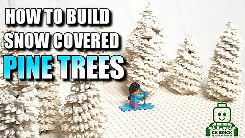 LEGO WINTER PINE TREES! Tutorial Video - Build Your Own or Get Some From Us.
