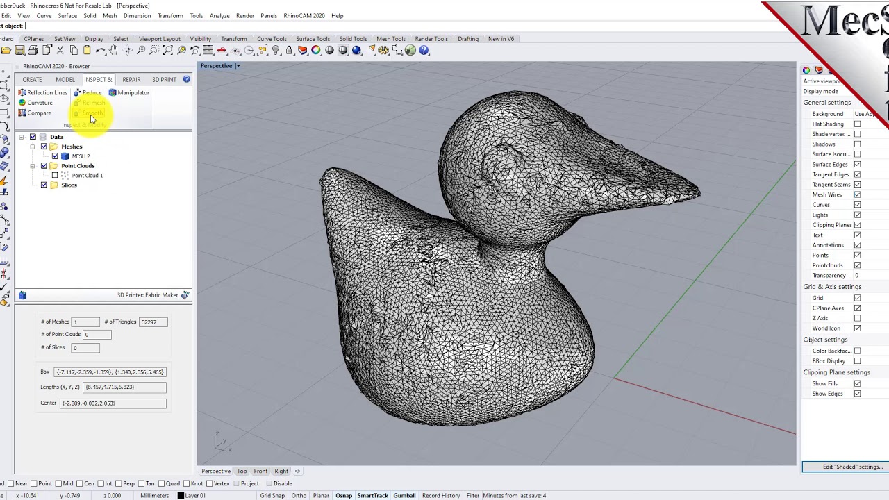 RhinoCAM 2020 MESH Module Quick Start