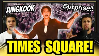 JungKook LIVE in Times Square Reaction!!